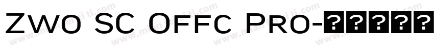 Zwo SC Offc Pro字体转换